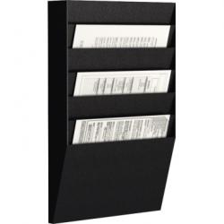 Paperflow Vertical Organiser A4 Landscape 6 Compartment Black