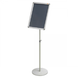 Nobo A3 Snap Frame Display Stand Floor Standing Sign Aluminium Frame Silver