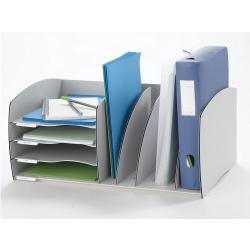 Fast Paper Office Organizer 4 Compartments Grey
