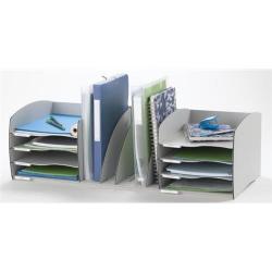 Fast Paper Office Organizer 8 Compartments Grey