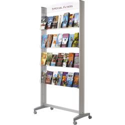 Fast Paper Flyers Mobile Display A5 with Acrylic Shelves