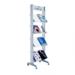 Fast Paper Mobile Display With Plexiglass Shelves