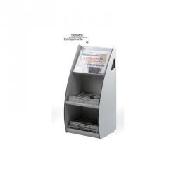 Fast Paper Mobile Magazine Stand Extra Large Grey F2821212