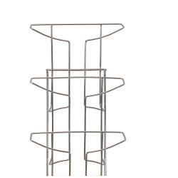 Alba Floor Display 7 Compartments A4 Silver Grey