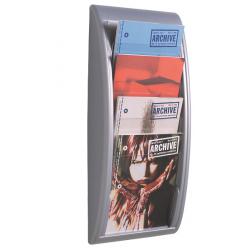Fast Paper Quick Fit Wall Display A4 Silver 4 Pockets F406135