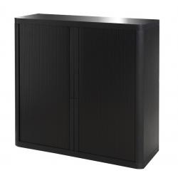 Fast Paper Easy Office Tambour Cupboard 1 Metre Black FEE000006